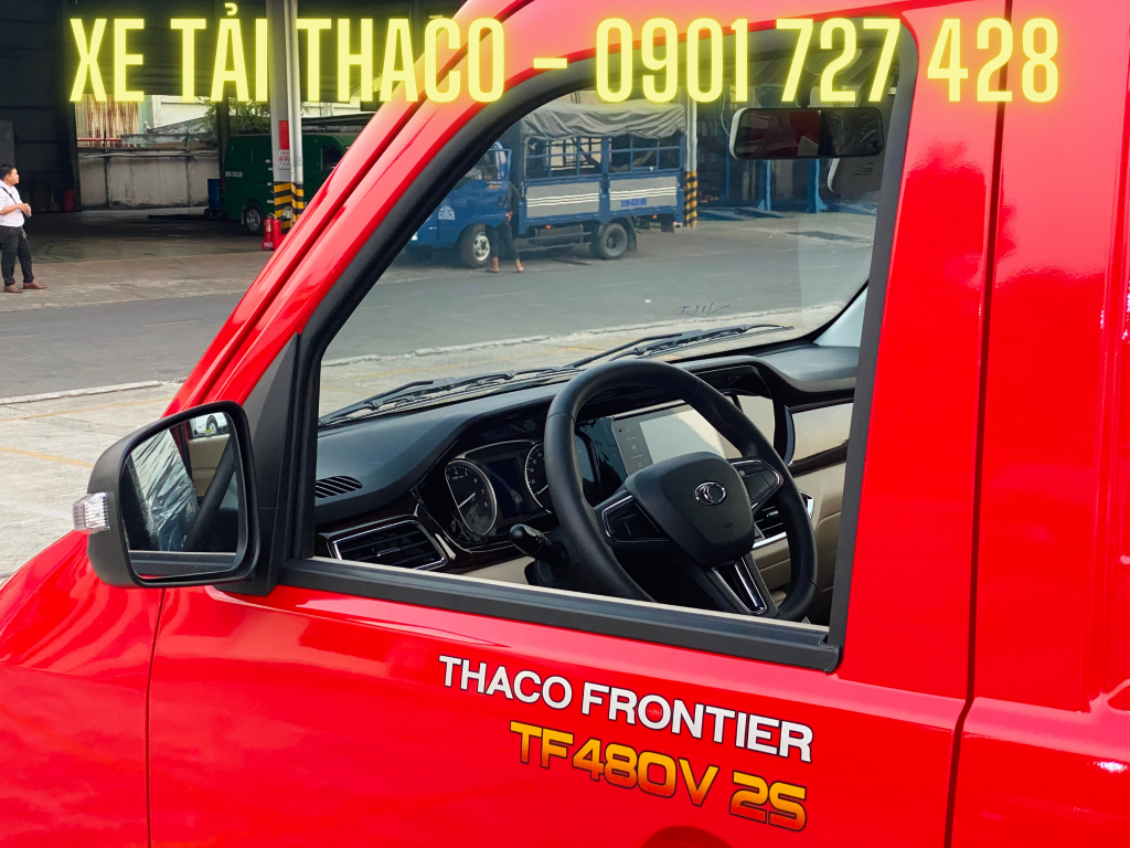 xe van thaco 2 chỗ sơn màu đỏ (4)